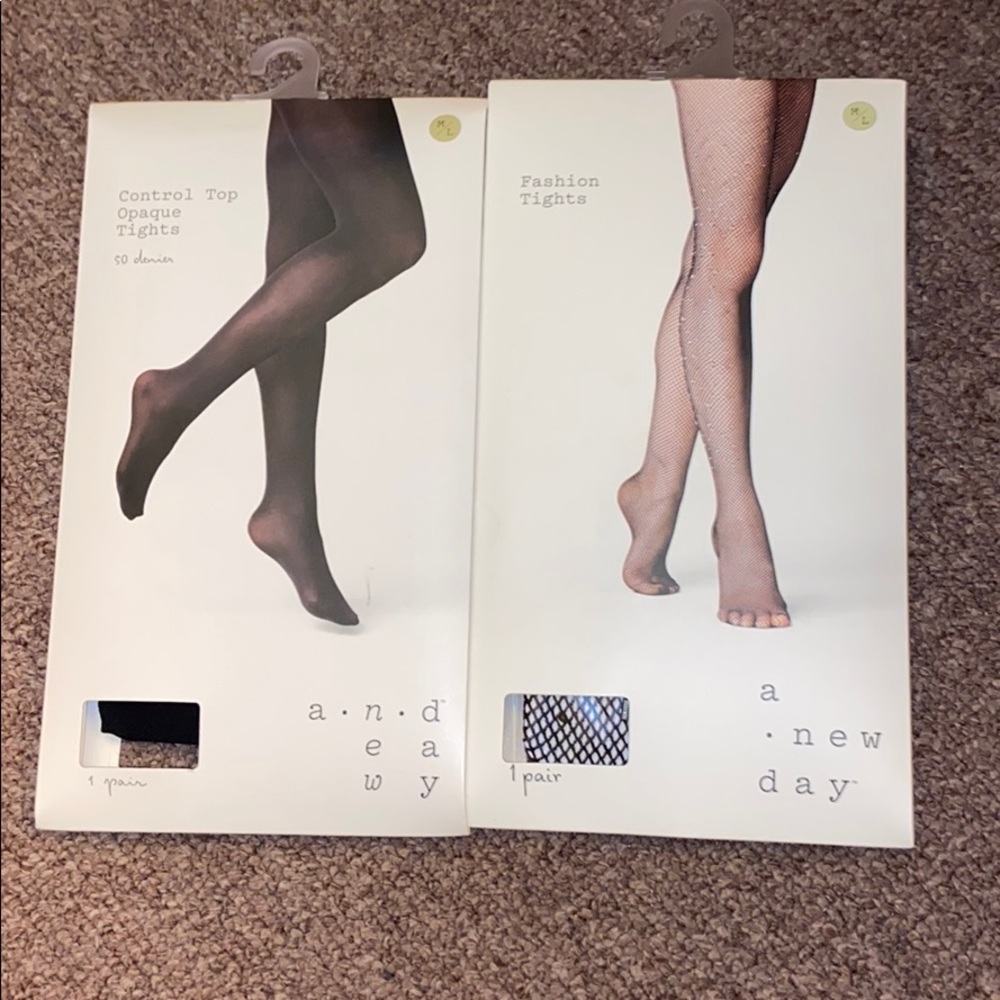Set of two tights new - a new day brand